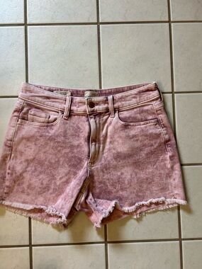 Universal Thread Pink Washed Denim Cutoff Shorts